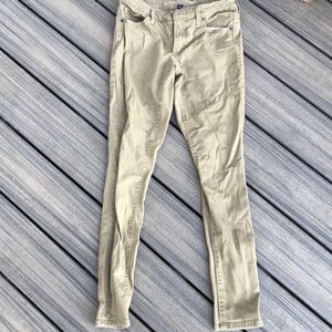 Tan skinny jeans